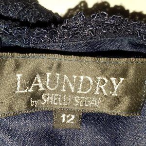 Navy blue lace cocktail dress